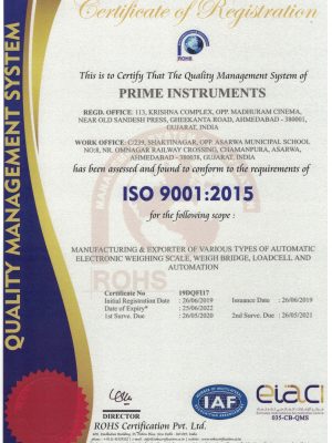 ISO 9001:2015 Certificate
